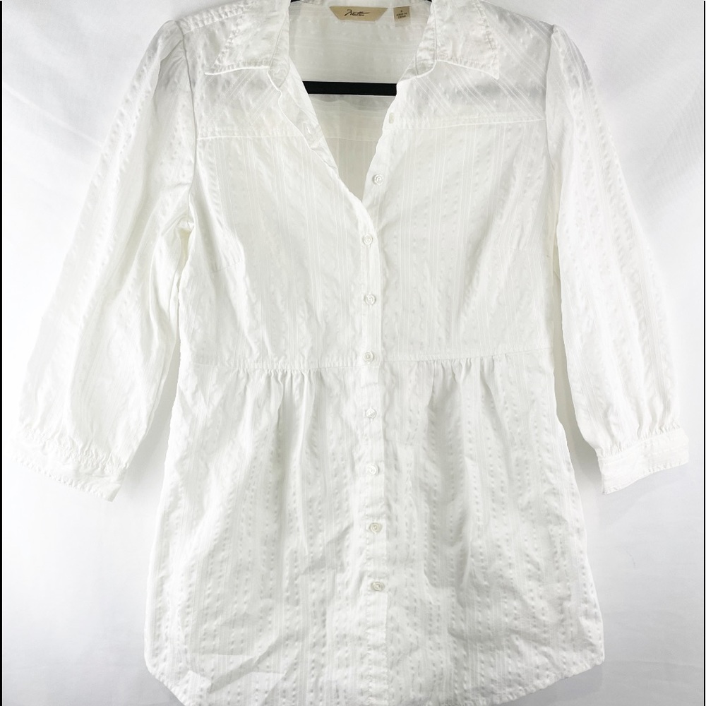 Mottoo White top size small